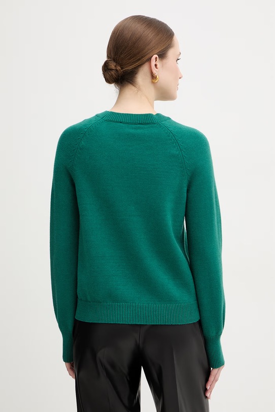 Odzież Morgan sweter z domieszką wełny MAXI zielony