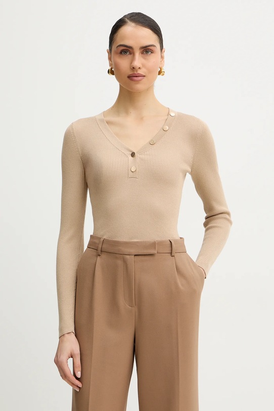 Morgan sweter pozostałe beżowy MBANBIN