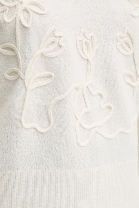 Morgan sweter z domieszką wełny MBROD beżowy