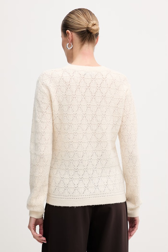 Odzież Morgan sweter z domieszką wełny MCASTY beżowy