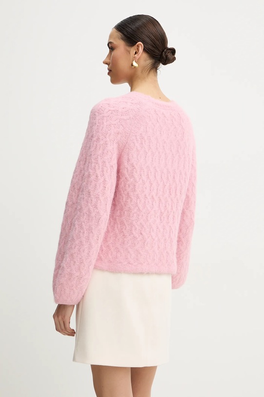 Odzież Morgan sweter z domieszką wełny MGROVE różowy