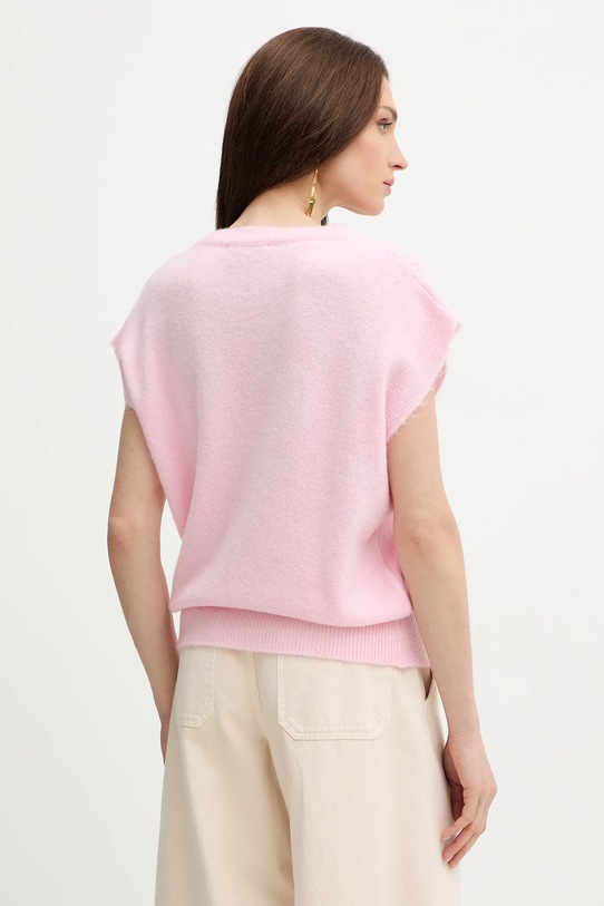 Odzież Morgan sweter z dodatkiem wełny 261.MILA różowy