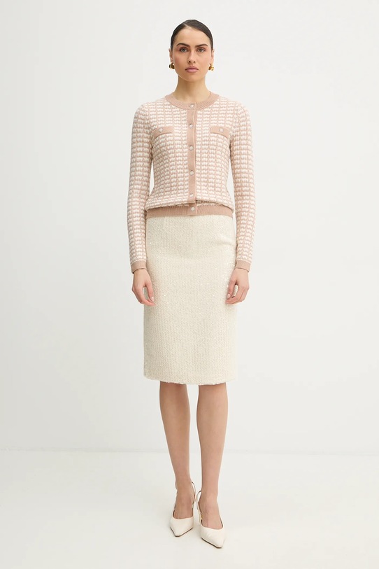 Morgan kardigan MIRES beżowy SS26