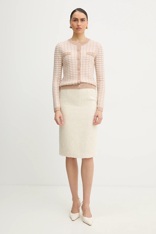 Morgan kardigan MIRES beżowy SS26