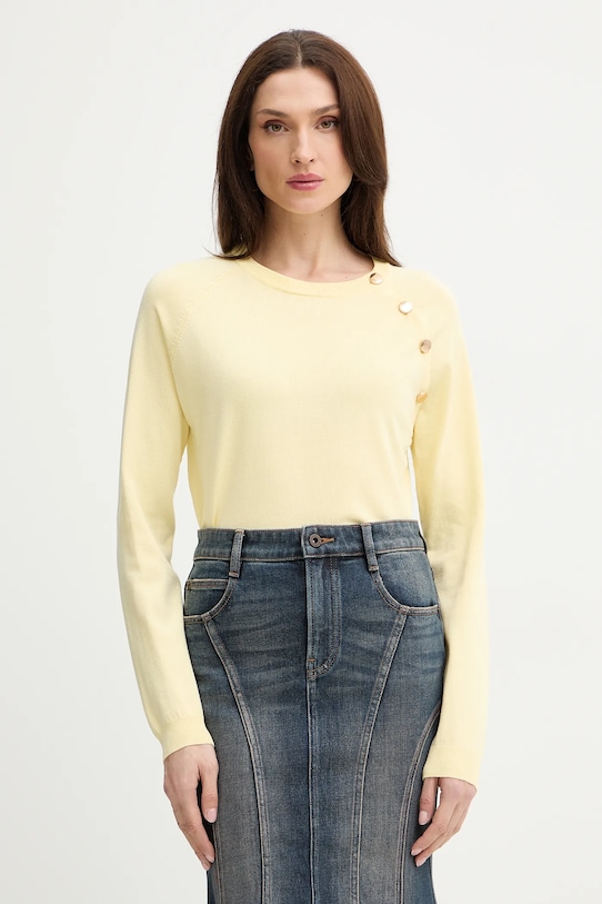 Morgan sweter pozostałe żółty MISTRA