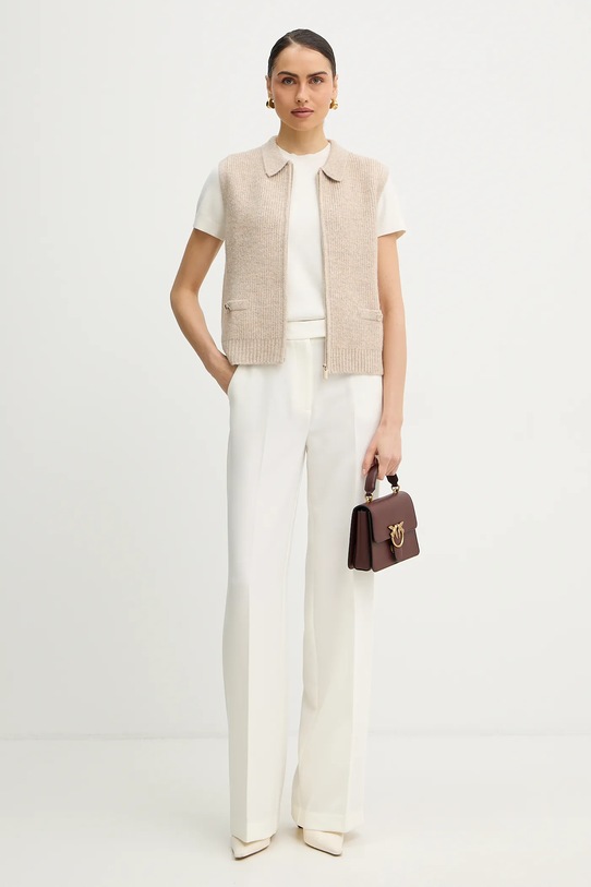 Morgan kamizelka MVIRGI beżowy SS26