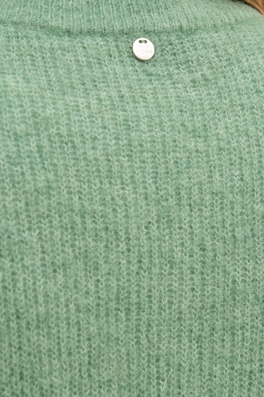 Mos Mosh kardigan damski z wełną Thora 177540 zielony