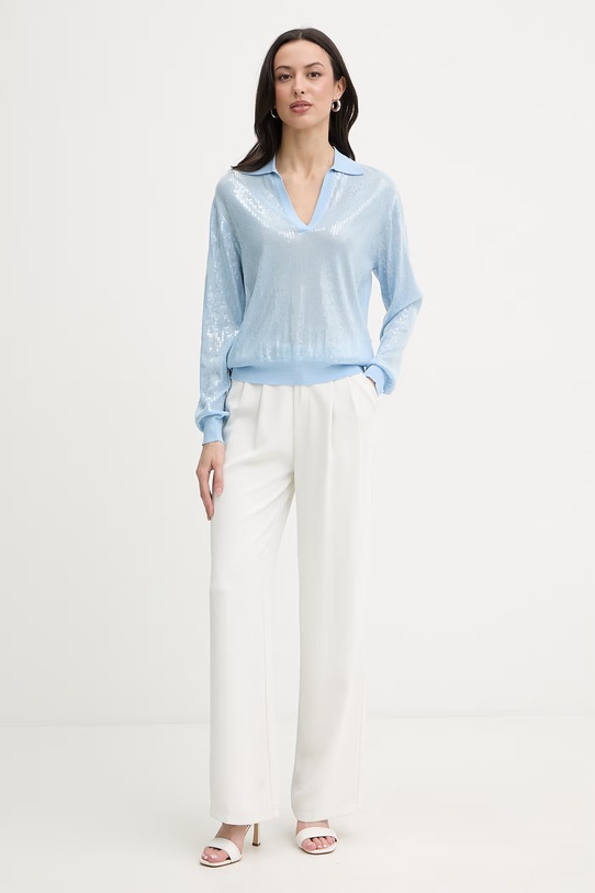 Liu Jo Bluzka damska z wiskozy WA6218.MA68R niebieski SS26