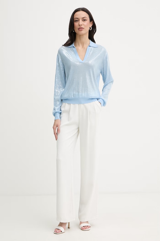 Liu Jo Bluzka damska z wiskozy WA6218.MA68R niebieski SS26