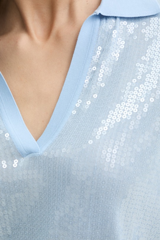 Liu Jo Bluzka damska z wiskozy WA6218.MA68R niebieski