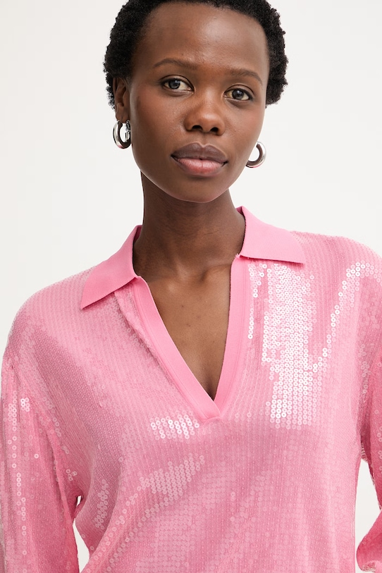 Liu Jo bluza ženska viskozna roza WA6218.MA68R