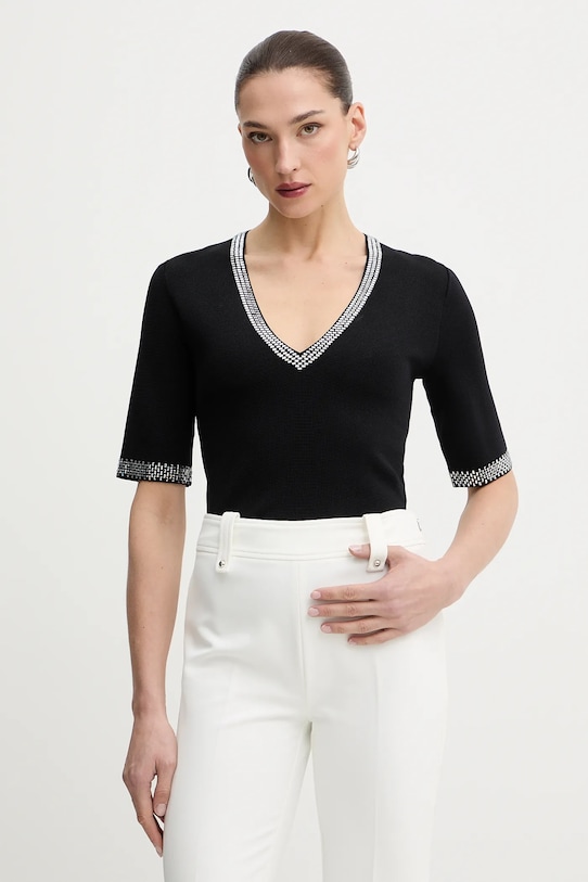 Liu Jo bluzka casual czarny WA6222.MS55N