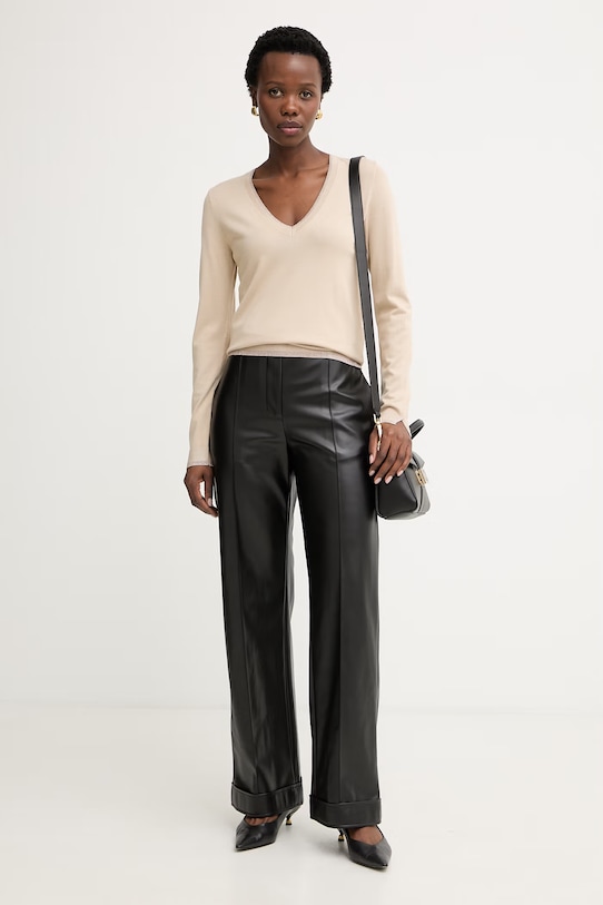 Liu Jo sweter damski z wiskozy WA6282.MS49I beżowy SS26