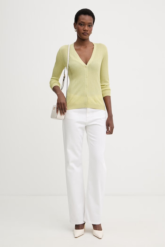 Liu Jo cardigan da donna con viscosa WA6291.MS46J verde SS26