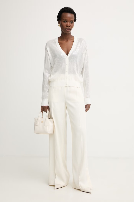 Liu Jo kardigan damski WA6530.MA68R beżowy SS26