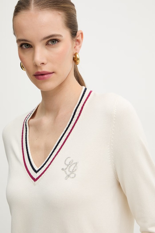 Liu Jo sweter beżowy TA6068.MS49I