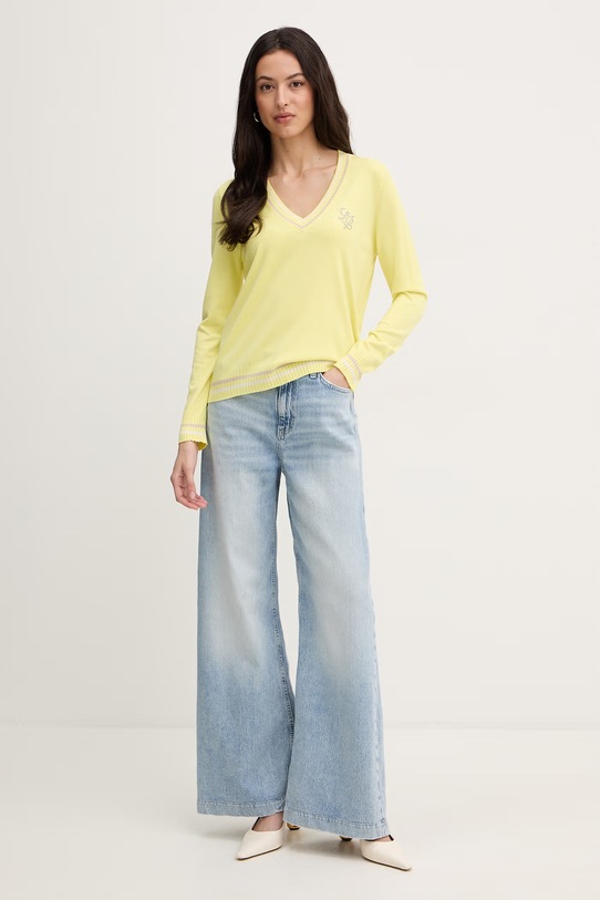 Liu Jo sweter TA6068.MS49I żółty SS26