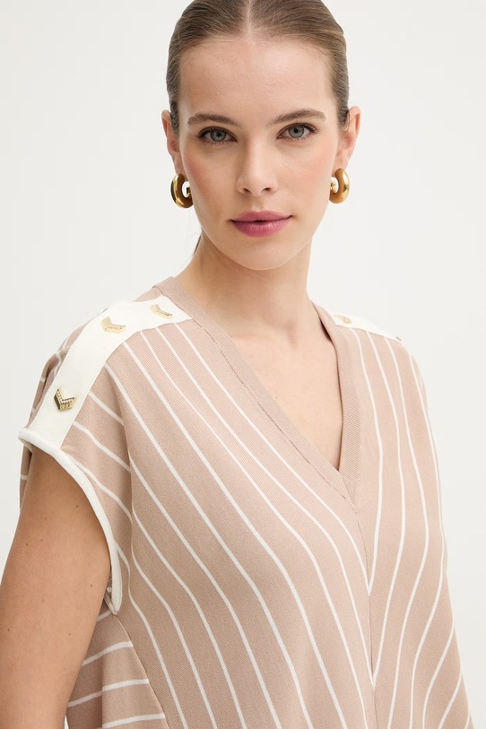 Liu Jo kamizelka beżowy TA6217.MS55N