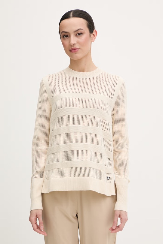 Helly Hansen sweter damski bawełniany SALT beżowy 54565