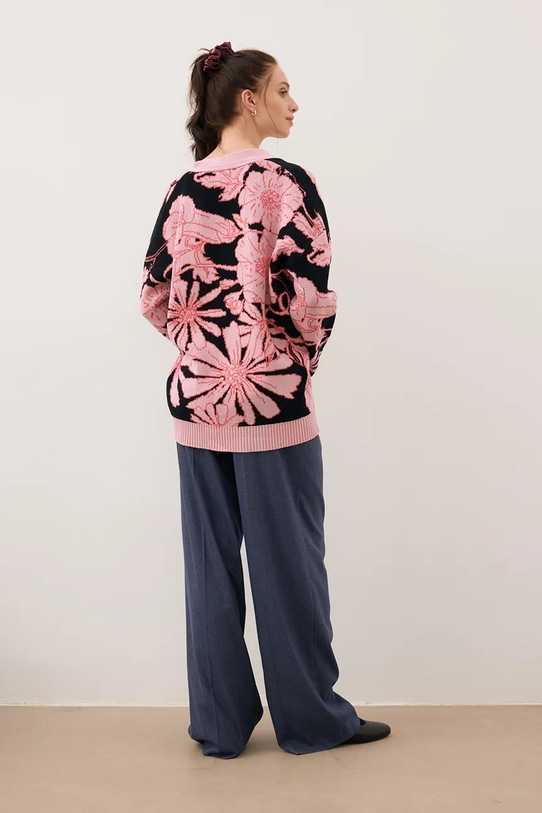 Odzież Bizuu kardigan bawełniany HYLES HYLES.CZARNY różowy