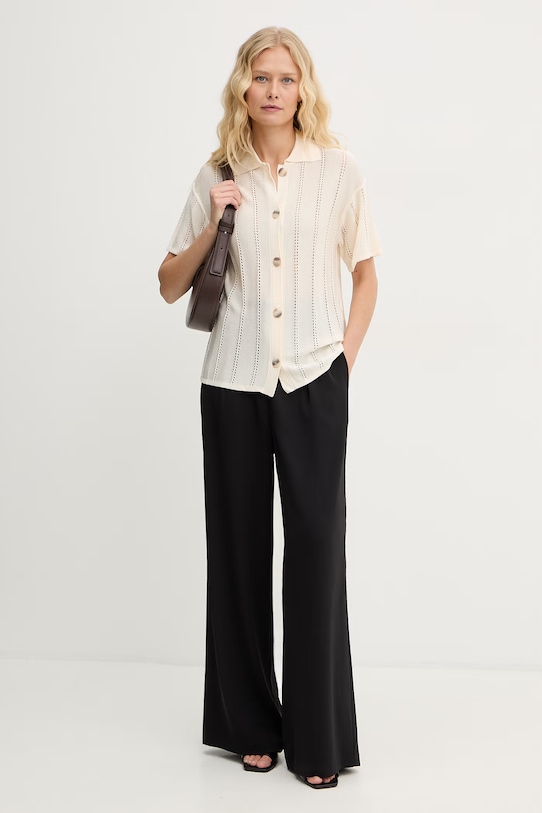 Marella kardigan damski z wiskozy MLMBAMBINA 2613341025200 beżowy SS26