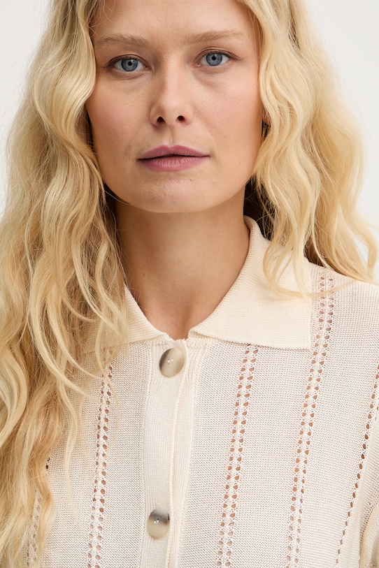 Marella kardigan damski z wiskozy MLMBAMBINA beżowy 2613341025200