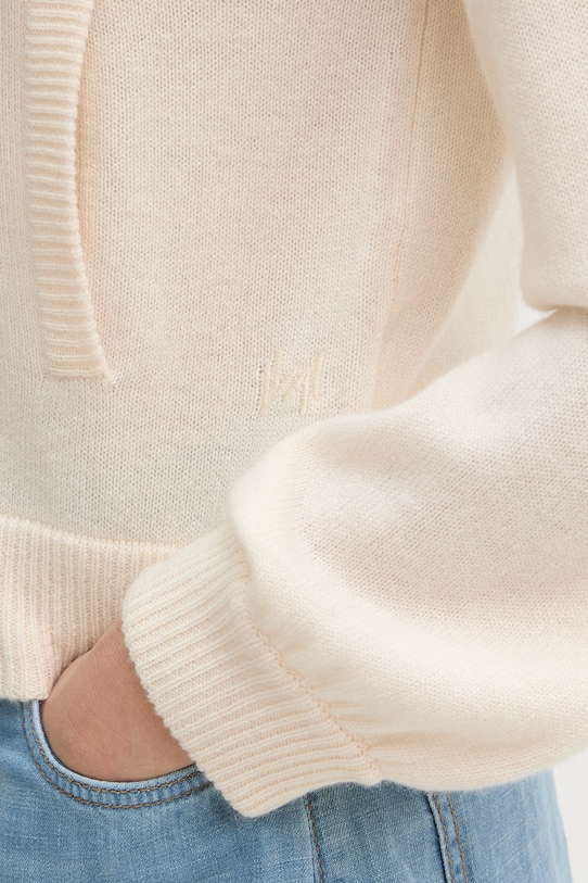 Marella kardigan damski wełniany MLMAERE 2613341075200 beżowy