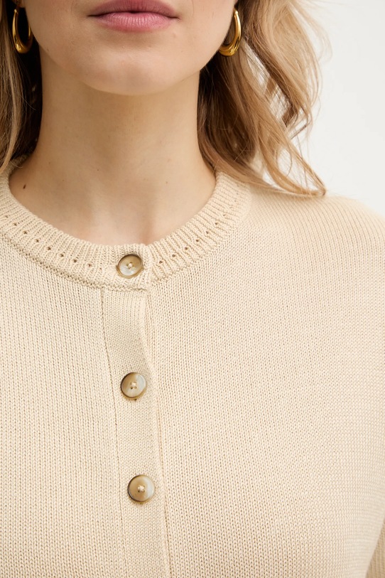 Marella kardigan bawełniany ALCUNO 2613341094200 beżowy