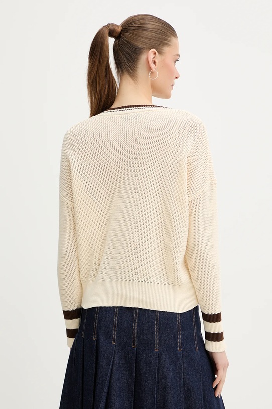 Odzież Marella sweter bawełniany FESTOSO 2613361034200 beżowy