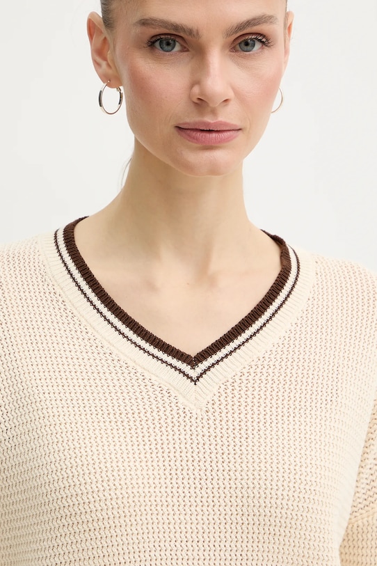 Marella sweter bawełniany FESTOSO beżowy 2613361034200
