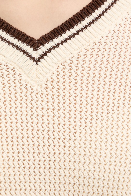 Marella sweter bawełniany FESTOSO 2613361034200 beżowy