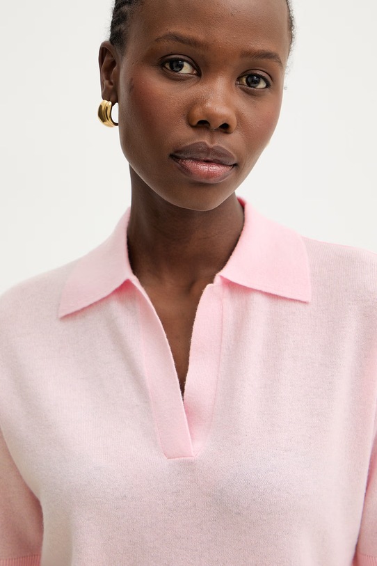 Marella sweter damski wełniany MLMFELTRO różowy 2613361075200