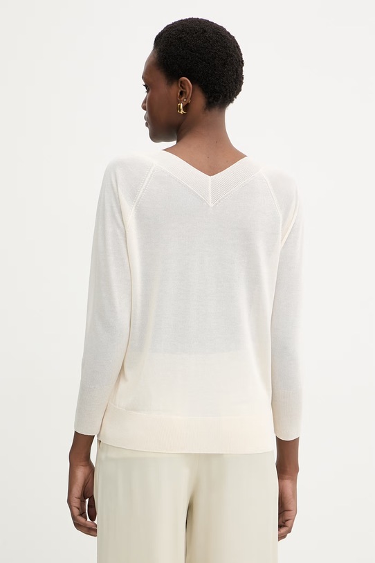 Odzież Marella sweter damski z wiskozą MLMTUBO 2613361095200 beżowy