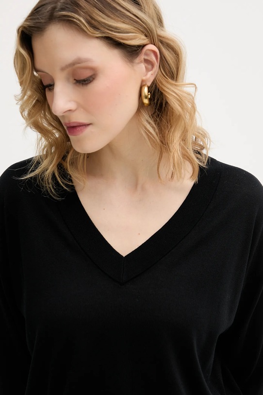 Marella sweter POLO czarny 2613361154200