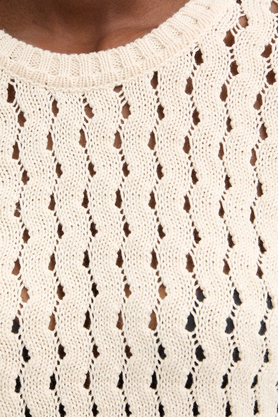 Marella sweter damski bawełniany MLMFIORIRE 2613361155200 beżowy