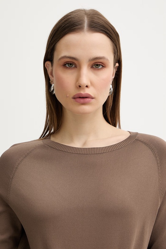 Marella sweter MLMEDILE brązowy 2613361205200