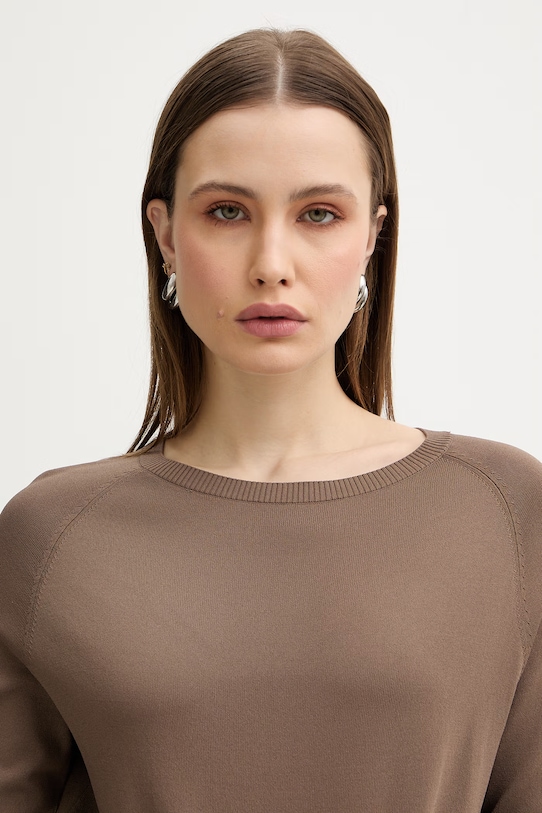 Marella sweter MLMEDILE brązowy 2613361205200