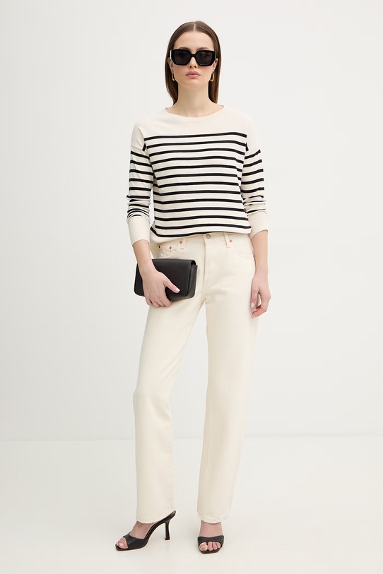 Marella sweter Emme by Marella 2615361131200 beżowy SS26