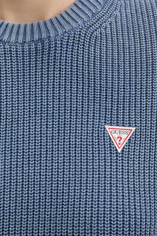 Guess Jeans pulover de bumbac W6RR20.Z3HM1 albastru