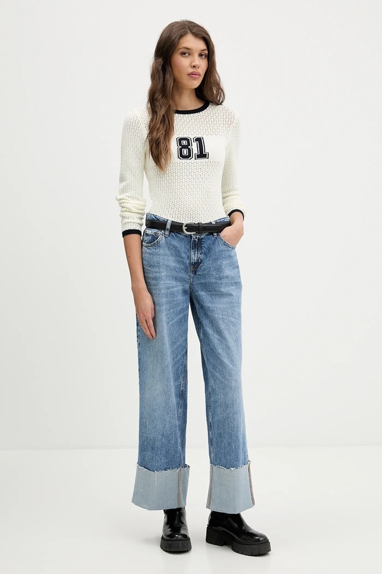 Guess Jeans sweter W6RR24.Z4351 beżowy SS26