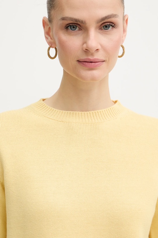IBlues sweter z dodatkiem wełny LIRICA żółty 2617361041200
