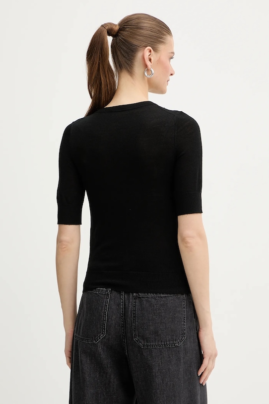 Odzież IBlues t-shirt z dodatkiem wełny FRESIA 2617361081200 czarny