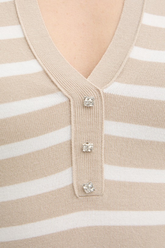 iBlues sweter damski z wiskozy GIOSTRA 2617361091200 beżowy