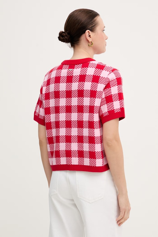 Odzież Barbour sweter bawełniany Esther LKN1753 czerwony