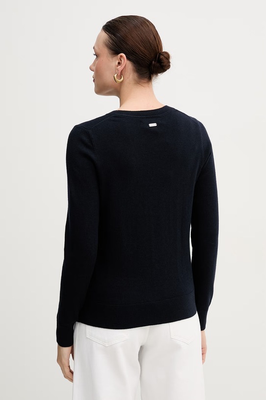 Odzież Barbour sweter z dodatkiem wełny Oakley LKN1763 granatowy