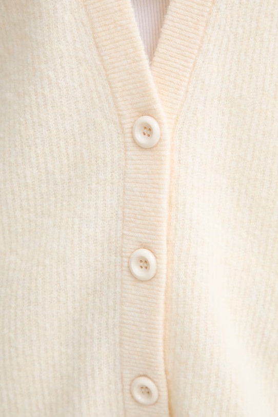 American Vintage kardigan z dodatkiem wełny DAM19F beżowy