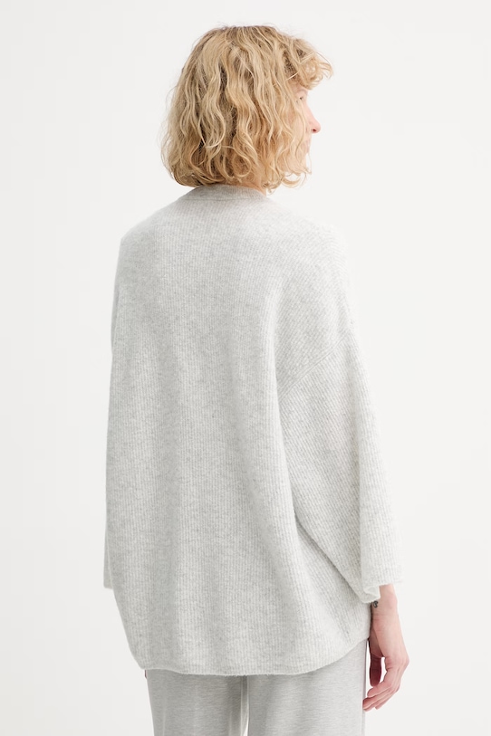 Odzież American Vintage kardigan z dodatkiem wełny DAM19F szary