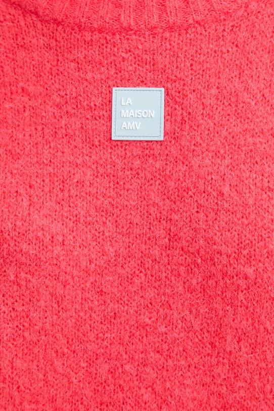 American Vintage sweter z dodatkiem wełny EAST18VC pomarańczowy