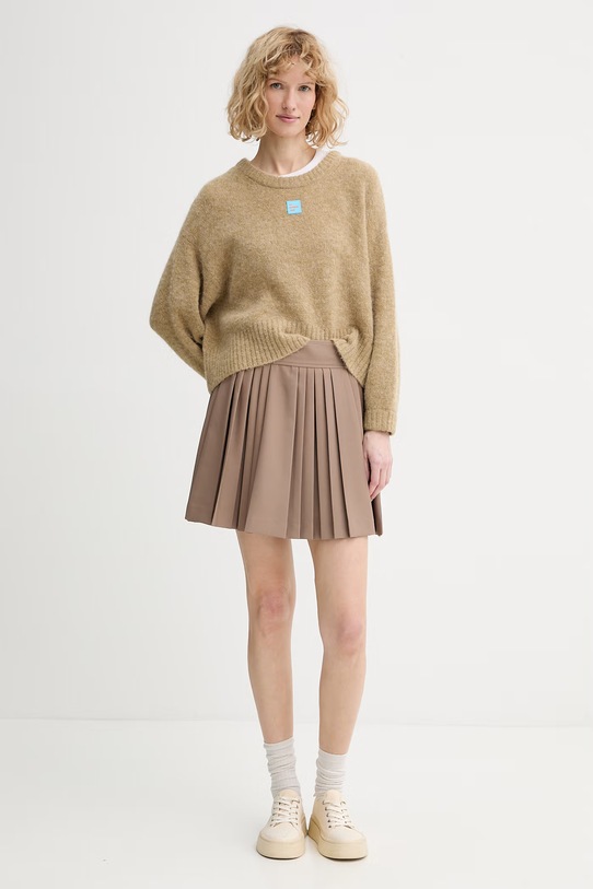 American Vintage sweter z dodatkiem wełny EAST18VC zielony SS26