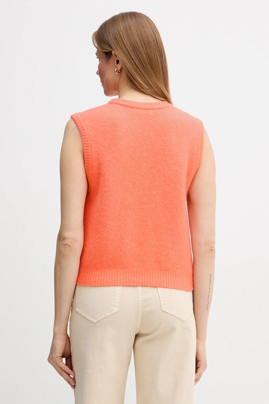 Odzież American Vintage kamizelka z dodatkiem wełny VITO18L pomarańczowy